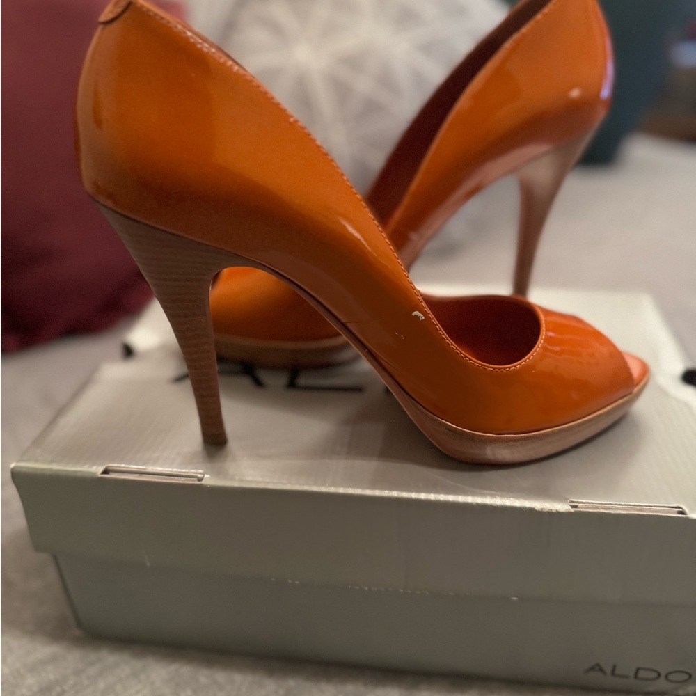 Aldo Women's Bold Orange Heels